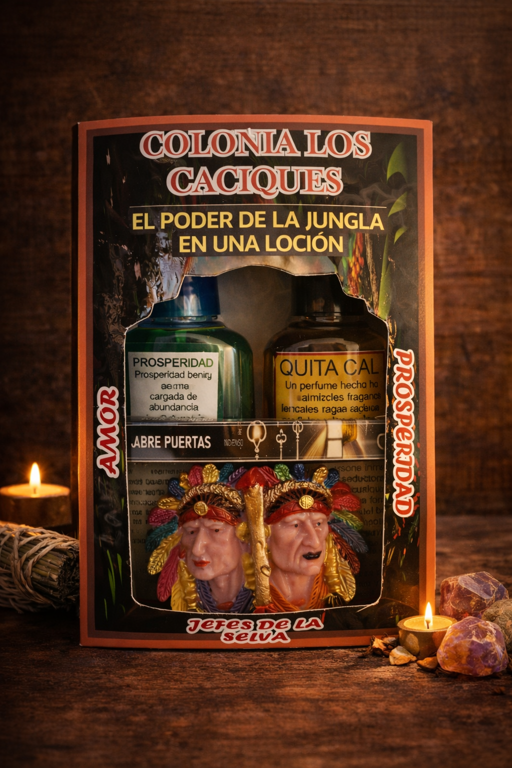 🌿🔥 Kit Espiritual Colonia Los Caciques – Poder de la Selva 🔥🌿
